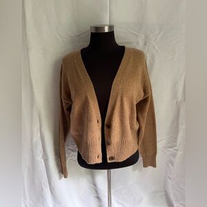 Camel button up cardigan